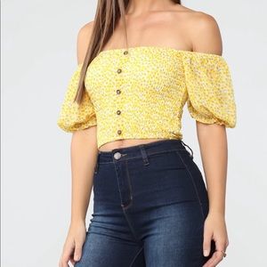 Shower Me With Love Top - Yellow
L